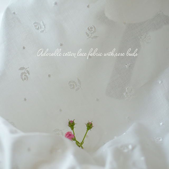 80番ローンにローズと水玉柄