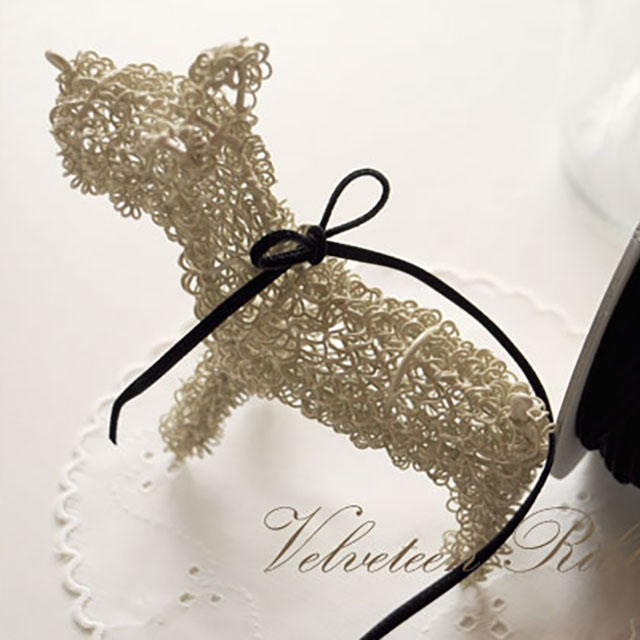 3mm幅両面ベルベットリボン