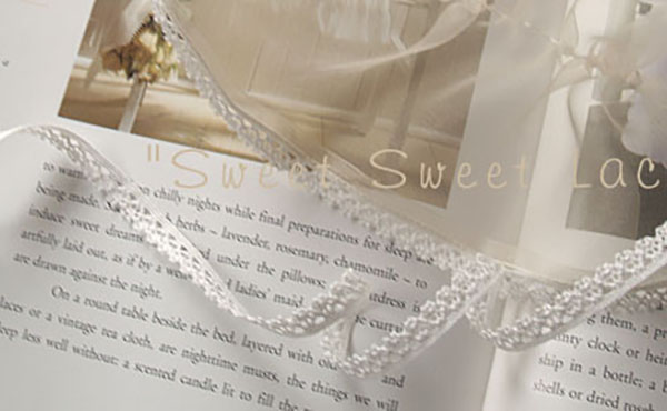 <span>細い幅のレースやリボンを集めました</span>細さはそれだけで魅力です。ドールの服やベビー服の細いレースはとても可愛いものです。